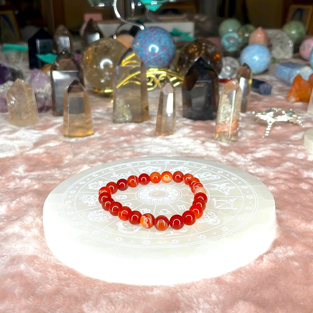Carnelian Beaded Bracelet - Women Jewelry Bracelets